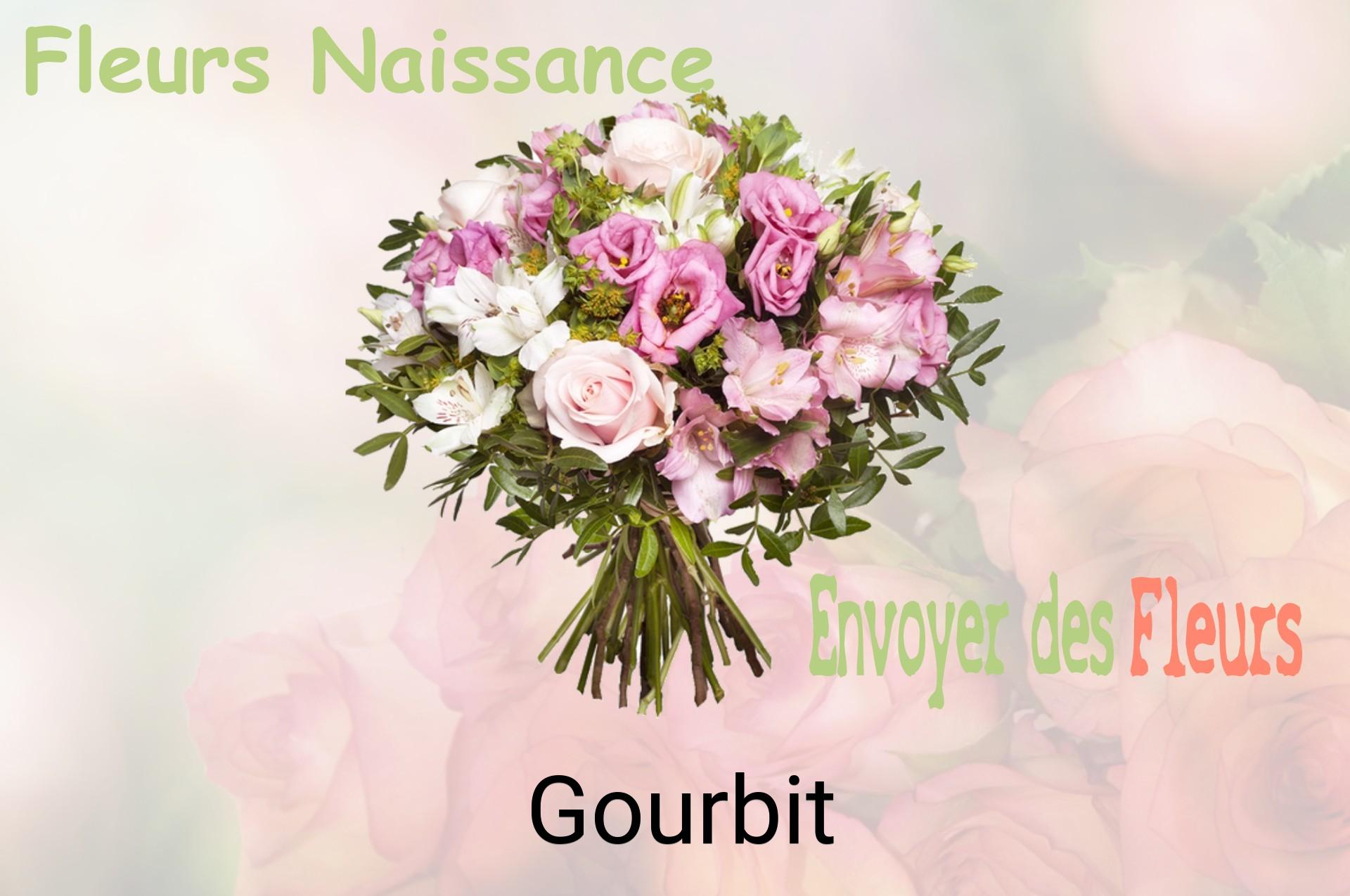 Bouquet de fleurs de naissance livré à Gourbit